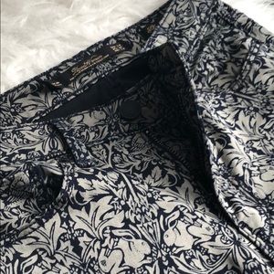 Zara navy/grey skinny ankle pants